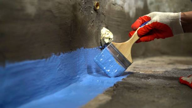 Commercial Basement Waterproofing project at a Linden, MI business property by SJ Waterproofing Pros